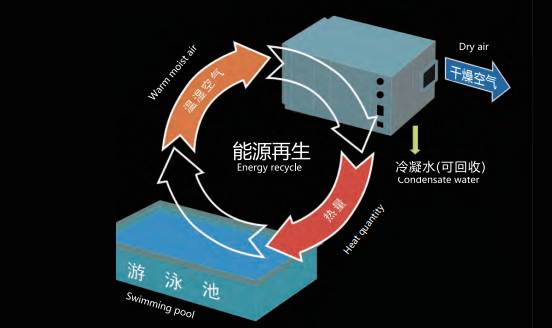 三集一體除濕機,泳池除濕熱泵